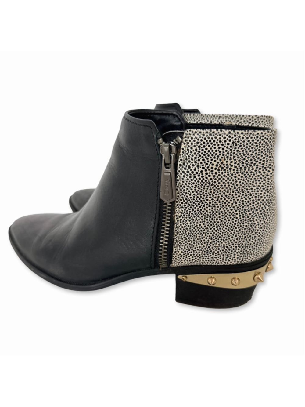 Circus by Sam Edelman Holt Ankle Boots Black White Women's Size 7